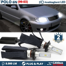 Kit Full LED CANbus PER Vw POLO 6N Restyling Anabbaglianti H7 | Bianco Potente 6500K 8000LM