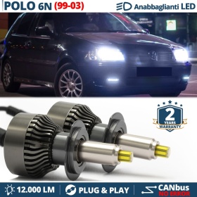 Kit Led H7 per VW Polo 6N Restyling Luci Bianche Anabbaglianti CANbus | 6500K 12000LM