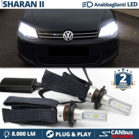 Kit LED H7 para Vw SHARAN 7N Luces de Cruce CANbus | 6500K Blanco Frío 8000LM