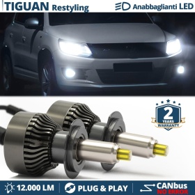 Kit Led H7 per VW TIGUAN 5N 11-16 Luci Bianche Anabbaglianti CANbus | 6500K 12000LM