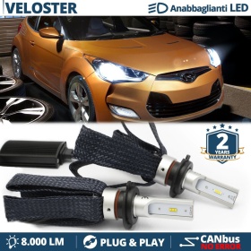 Kit LED H7 para Hyundai VELOSTER Luces de Cruce CANbus | 6500K Blanco Frío 8000LM