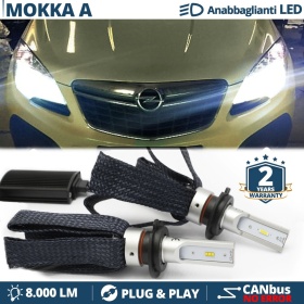 Kit LED H7 para Opel Mokka A Luces de Cruce CANbus | 6500K Blanco Frío 8000LM