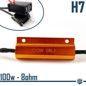 X1 Resistencia Canbus 100W-8 OHM para Led H7 Cancelador Error Decodificador Suplementario