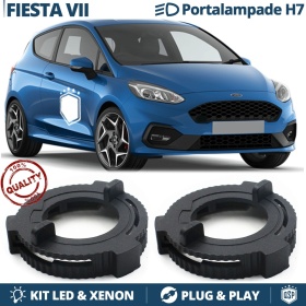 2 Adattatori Portalampada LED H7 Per Ford Fiesta 7, Anabbaglianti Bloccaggio Kit LED, Xenon