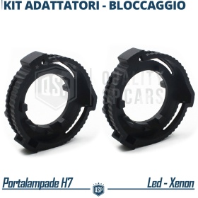 2 Adattatori Portalampada LED H7 Per Ford Fiesta 7, Anabbaglianti Bloccaggio Kit LED, Xenon