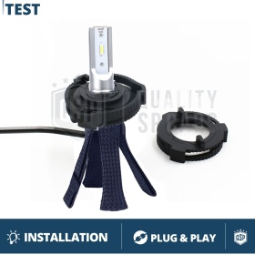 2 Adattatori Portalampada LED H7 Per Ford Fiesta 7, Anabbaglianti Bloccaggio Kit LED, Xenon