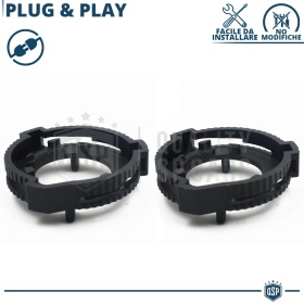 2 Adattatori Portalampada LED H7 Per Ford Fiesta 7, Anabbaglianti Bloccaggio Kit LED, Xenon