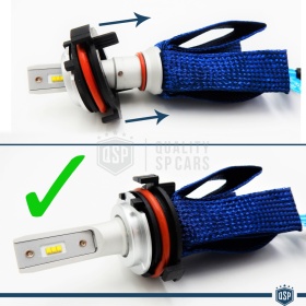 2X Adaptatores del Retenedor Soporte Bombilla para Montaje KIT LED H7 para OPEL