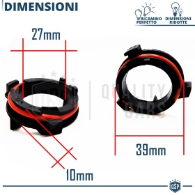 2X Adaptatores del Retenedor Soporte Bombilla para Montaje KIT LED H7 para OPEL