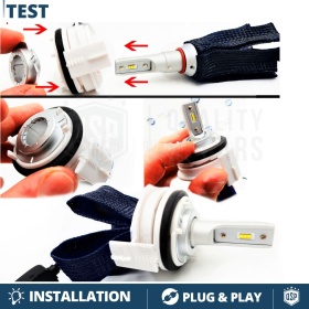 2X ADAPTORES del Retenedor Soporte Bombilla para Montaje KIT LED H7 /Xenon para BMW