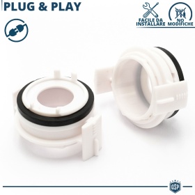 2X ADAPTORES del Retenedor Soporte Bombilla para Montaje KIT LED H7 /Xenon para BMW