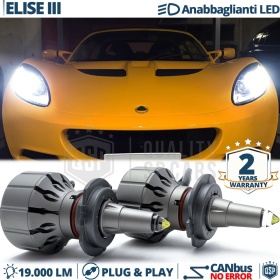 Kit LED H7 para Lotus ELISE 3 Luces de Cruce Lenticulares CANbus | 6000K 19000LM