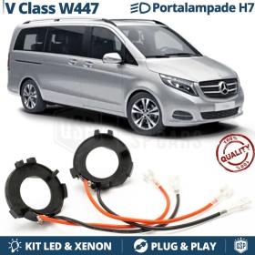 2x ADATTATORI Portalampada H7 per Mercedels CLASSE V W447 | Montaggio KIT LED, Xenon