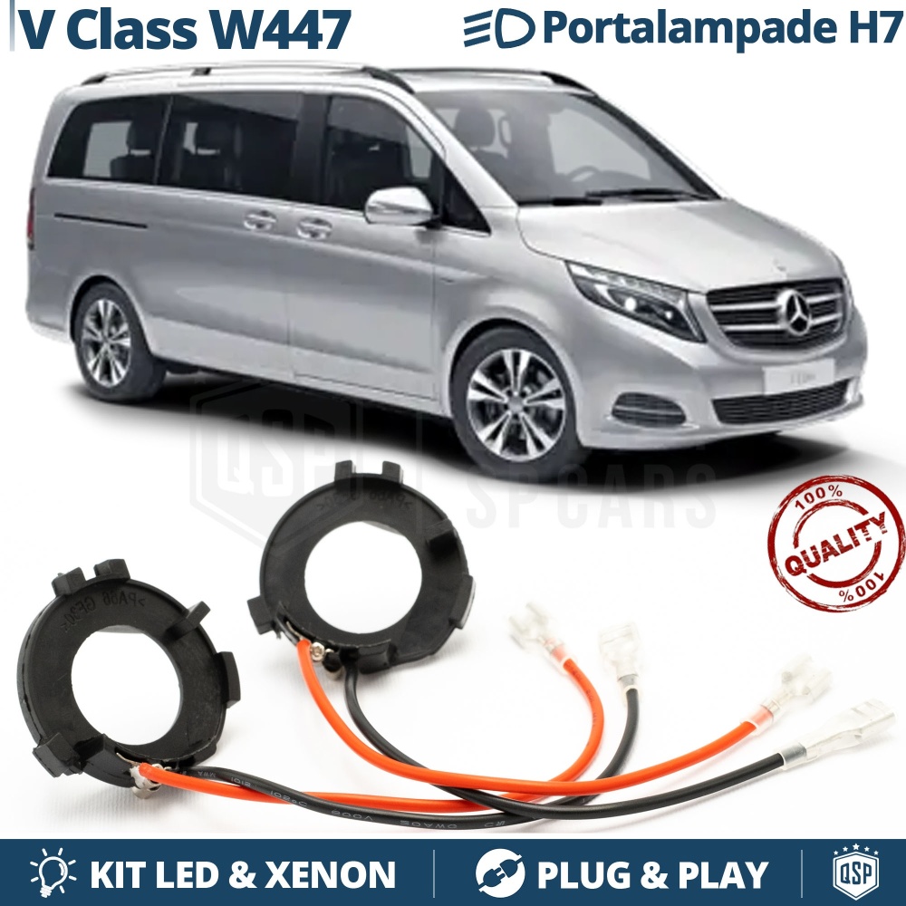 2x ADATTATORI Portalampada H7 per Mercedels CLASSE V W447 | Montaggio KIT LED, Xenon 2x ADATTATORI Portalampada H7 per Mercedels CLASSE V W447 | Montaggio KIT LED, Xenon