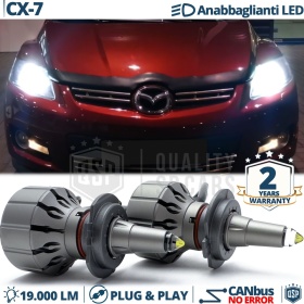 Kit Full LED H7 Per Mazda CX-7 Anabbaglianti Lenticolari CANbus | Luci Bianche 6000K 19000LM
