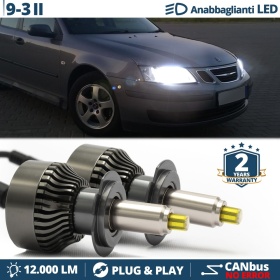 Kit LED H7 para Saab 9-3 2 03-08 Luces de Cruce Lenticulares | Bombillas Led CANbus 6500K 12000LM