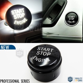 LLAVE BOTÓN DE ENCENDIDO DEL MOTOR NEGRO "START STOP ENGINE" EN ABS PARA BMW VERSIONES F y G Sin Bóton OFF, ANTICHUADO NO HUELLAS