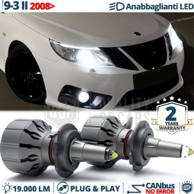 Kit LED H7 para Saab 9-3 II Facelift, 9-3X Luces de Cruce Lenticulares CANbus | 6000K 19000LM