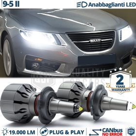 Kit LED H7 para Saab 9-5 II Luces de Cruce Lenticulares CANbus | 6000K 19000LM