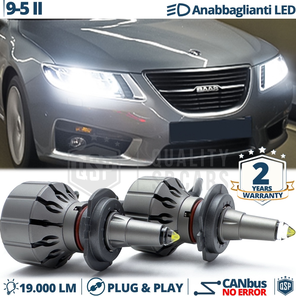 Kit LED H7 para Saab 9-5 II Luces de Cruce Lenticulares CANbus | 6000K 19000LM