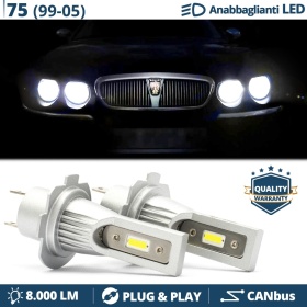 Luces de Cruce LED H7 para ROVER 75 | Bombillas Led CANbus Luz Potente Blanca 6500K 8000LM
