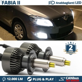 Kit Full Led H7 per Skoda FABIA 2 5J Luci Bianche Anabbaglianti CANbus | 6500K 12000LM