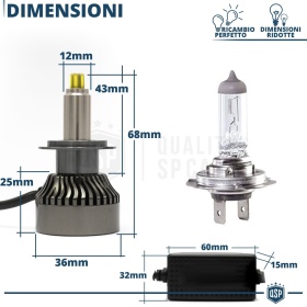 Kit LED H7 para Ssangyong KORANDO 4 Luces de Cruce | Bombillas Led Canbus 6500K 12000LM