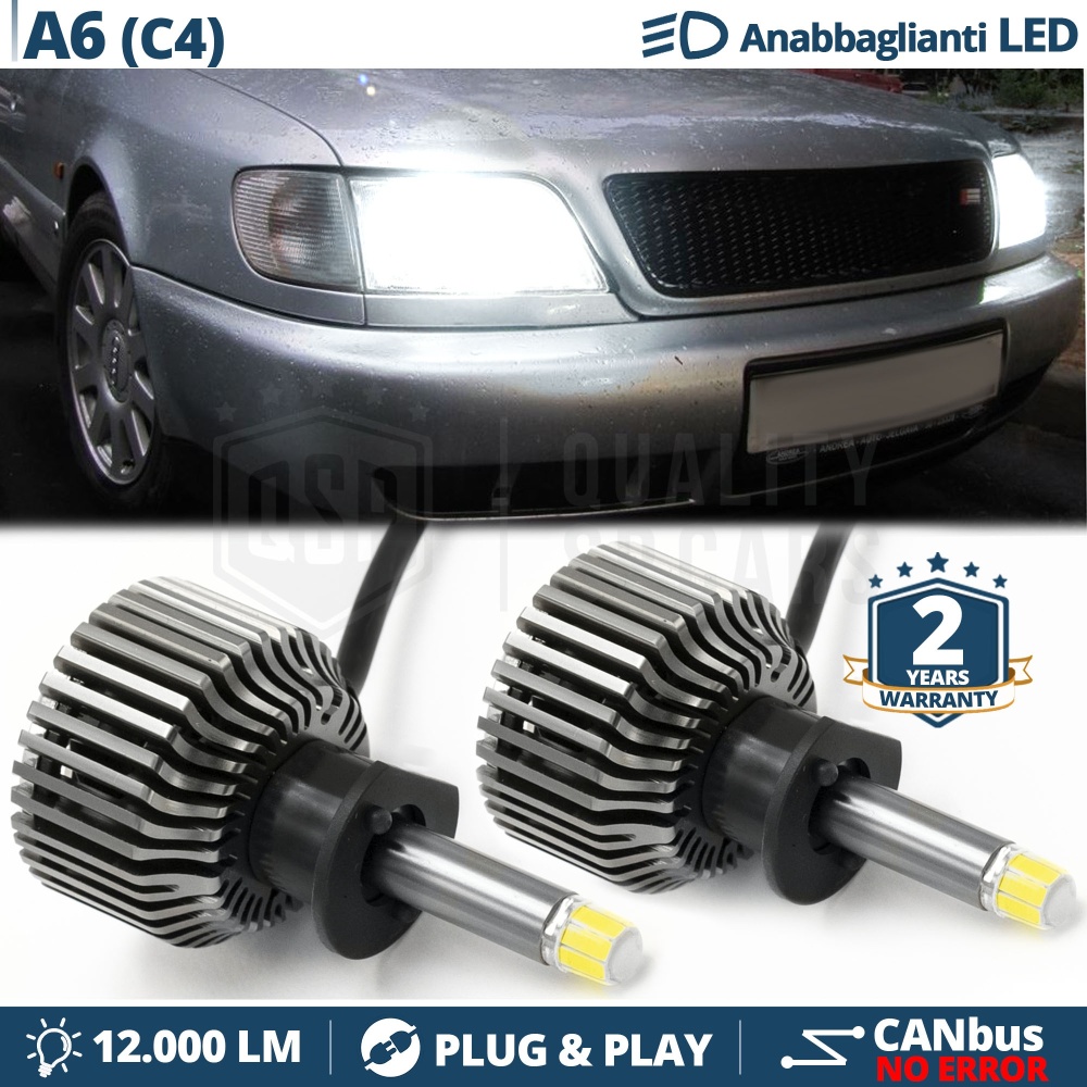Kit LED H1 para AUDI A6 C4 Luces de Cruce | Bombillas Led Canbus 6500K 12000LM