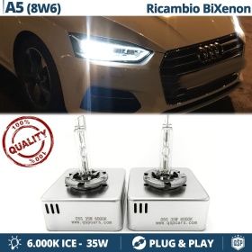 2 Bombillas de Repuesto D5S BI XENON para AUDI A5 8W Blanco Frío 6000K 35W