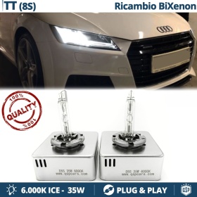 2 Bombillas de Repuesto D5S BI XENON para AUDI TT FV mk3 Blanco Frío 6000K 35W