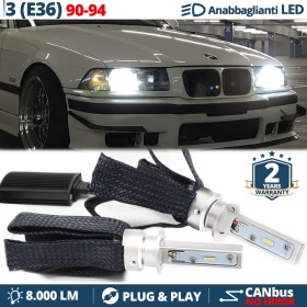 Kit LED H1 pour BMW Série 3 E36 Feux de Croisement  | 6500K 8000LM | CANbus, Plug & Play