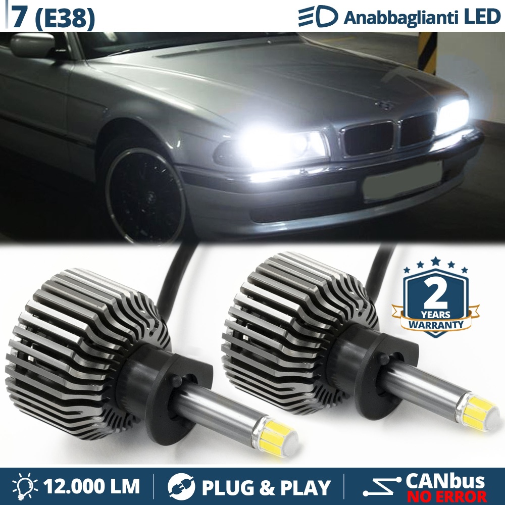 Kit LED H1 pour BMW SERIE 7 E38 Pre-Facelift Feux de Croisement | CANbus 6500K 12000LM