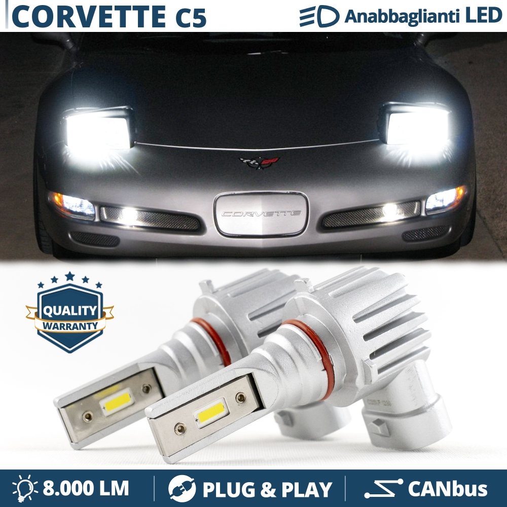 Kit LED HB4 para Chevrolet CORVETTE C5 | Luces de Cruce CANbus Luz Potente Blanca 6500K 8000LM Kit LED HB4 para Chevrolet CORVETTE C5 | Luces de Cruce CANbus Luz Potente Blanca 6500K 8000LM