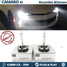 2 Bombillas de Repuesto D5S BI XENON para Chevrolet CAMARO 6 Blanco Frío 6000K 35W