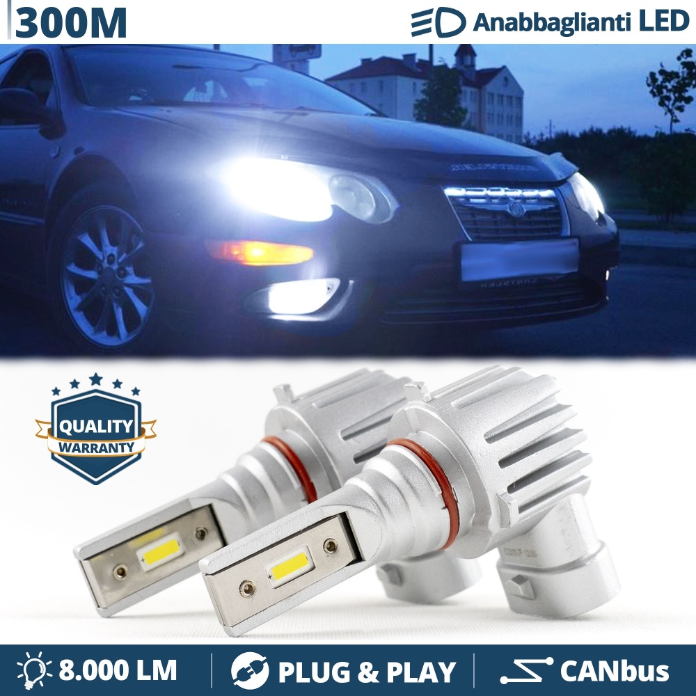 Kit LED HB4 para CHRYSLER 300M | Luces de Cruce CANbus Luz Potente Blanca 6500K 8000LM