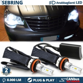 Kit LED H11 para Chrysler SEBRING 3 Luces de Cruce CANbus | 6500K Blanco Frío 8000LM