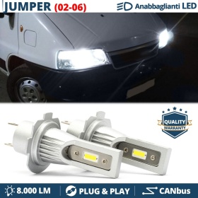 Luces de Cruce LED H7 para Citroen JUMPER 1 02-06 | Bombillas Led CANbus Luz Potente Blanca 6500K 8000LM
