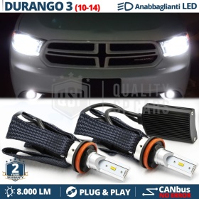 Bombillas LED H11 para Dodge DURANGO 3 Luces de Cruce CANbus | 6500K Blanco Frío 8000LM