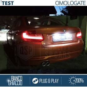2 Plafones Luces de Matricula Led para BMW SERIE 2 F22 F23 | CANbus, 24 LED 6500K Blancio Frío, Plug & Play