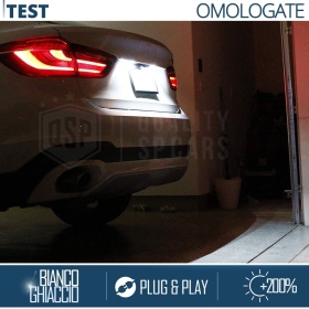 2 Plafones Luces de Matricula Led para BMW X6 F16 | CANbus, 24 LED 6500K Blancio Frío, Plug & Play