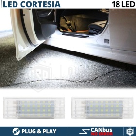 2 Éclairage de Portes LED pour BMW | Lumières de Courtoisie BLANCHES | CANbus ANTI Erreur