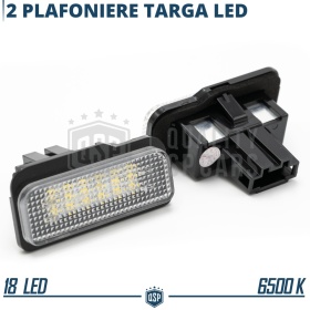 2 Luces de Matricula Led Para TESLA MODEL S CANbus | 18 Led 6500k Blanco Frío, Plug & Play
