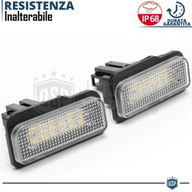 2 Luces de Matricula Led Para TESLA MODEL S CANbus | 18 Led 6500k Blanco Frío, Plug & Play