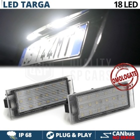 2 License Plate Light Full LED for OPEL MOVANO A, B 6500K Ice White | CANbus Plug & Play