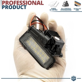 2 Luces de Matricula LED Canbus para VW Fox | 18 Led 6.500k Blanco Frío, Plug & Play