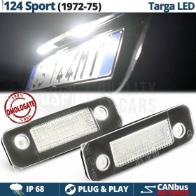 Luces de Matricula LED Canbus para Classic Fiat 124 Sport  | 18 Led 6.500k Blanco Frío, Plug & Play