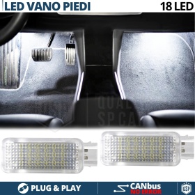 2 Luces de Pies LED para Lamborghini Gallardo | Luces Interiores Coche BLANCAS CANbus NO Errores