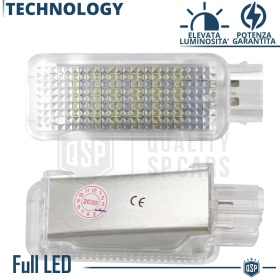 2 Luces de Pies LED para Lamborghini Gallardo | Luces Interiores Coche BLANCAS CANbus NO Errores