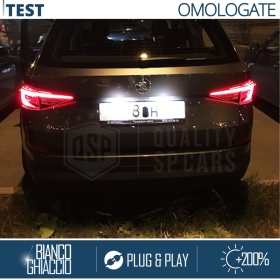 2 Luces de Matricula LED para Skoda KODIAQ | CANBUS 18 LED 6500K BLANCO FRIO | Plug & Play