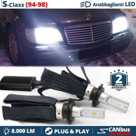 Kit LED H7 para Mercedes Clase S W140 Facelift Luces de Cruce CANbus | 6500K Blanco Frío 8000LM